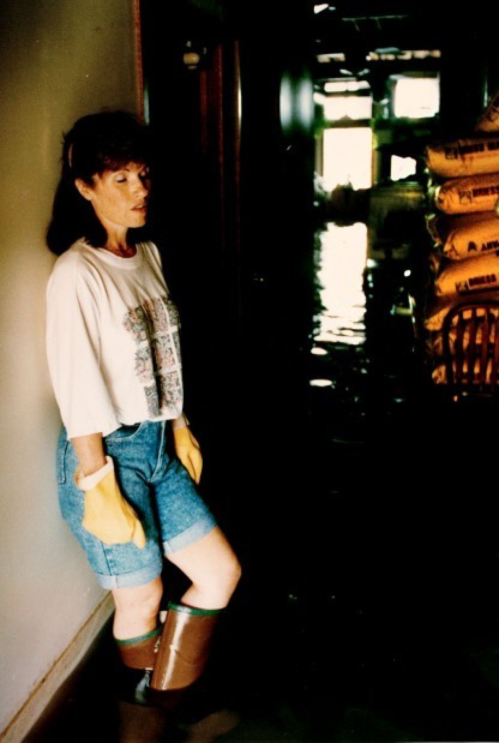 Jennie Ash during 1993 flood